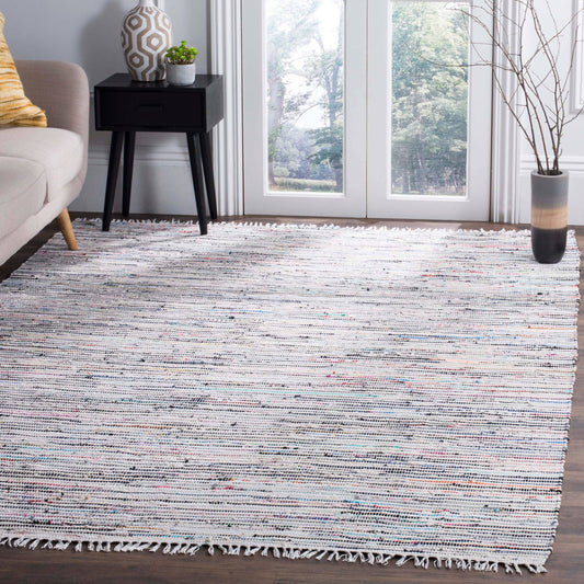 Tapis en coton à rayures scintillantes fait main SAFAVIEH