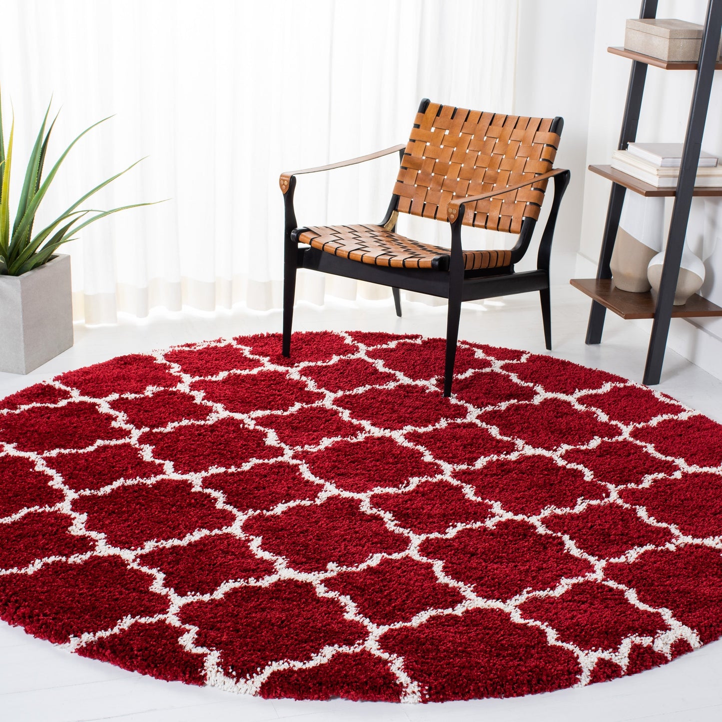 SAFAVIEH Hudson Shag Jeryl Glam Trellis 2-inch Area Rug