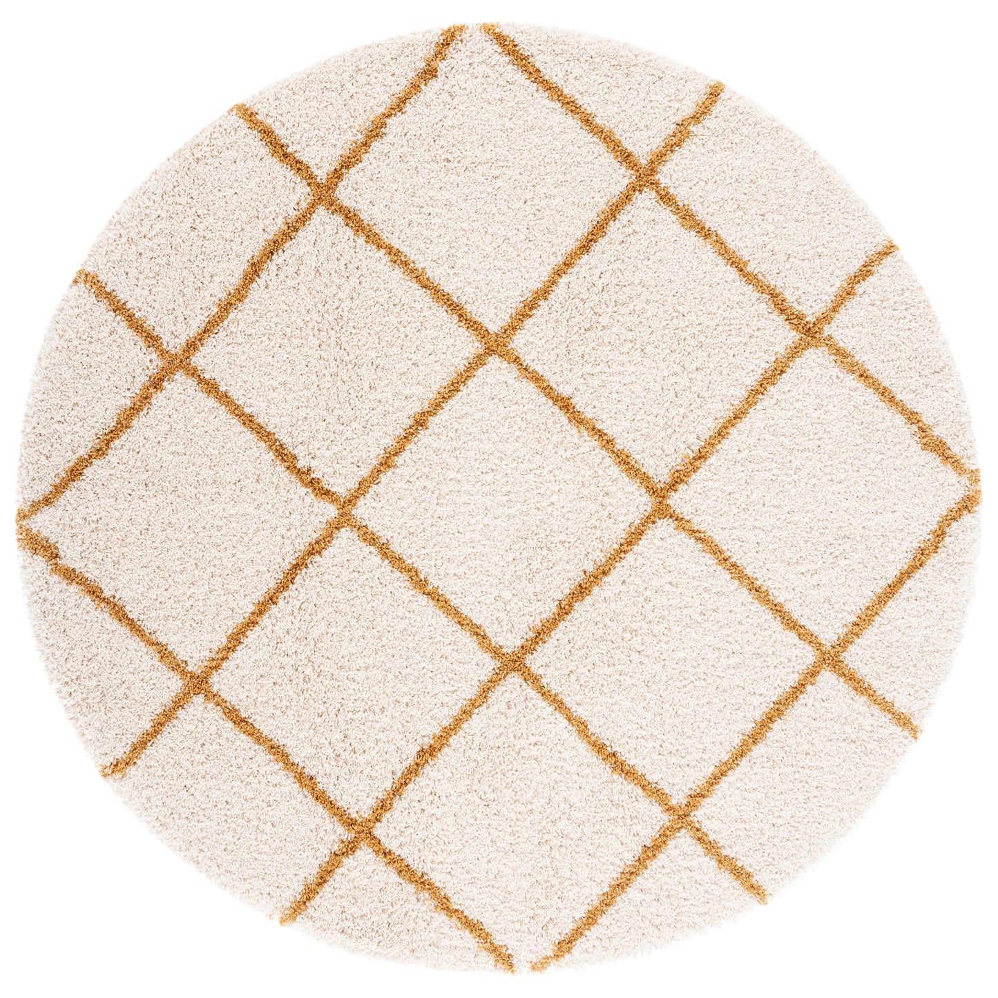 SAFAVIEH Hudson Shag Raili Diamond Trellis 2-inch Thick Rug