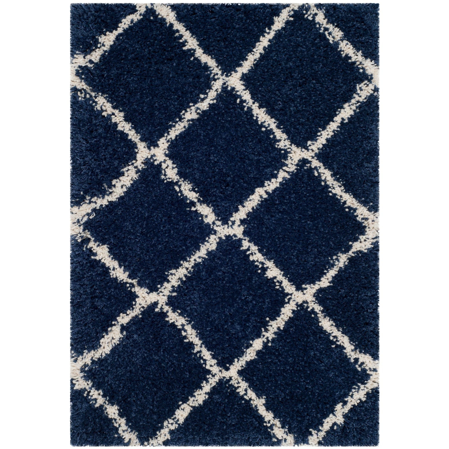 SAFAVIEH Hudson Shag Raili Diamond Trellis 2-inch Thick Rug