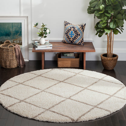 SAFAVIEH Hudson Shag Raili Diamond Trellis 2-inch Thick Rug