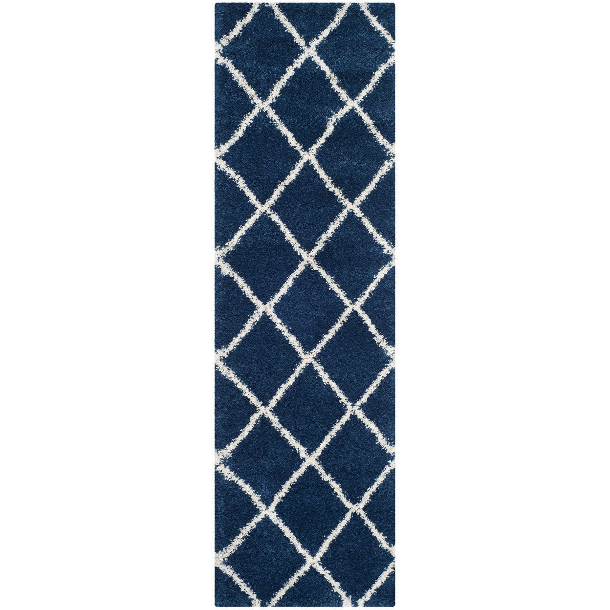 SAFAVIEH Hudson Shag Raili Diamond Trellis 2-inch Thick Rug