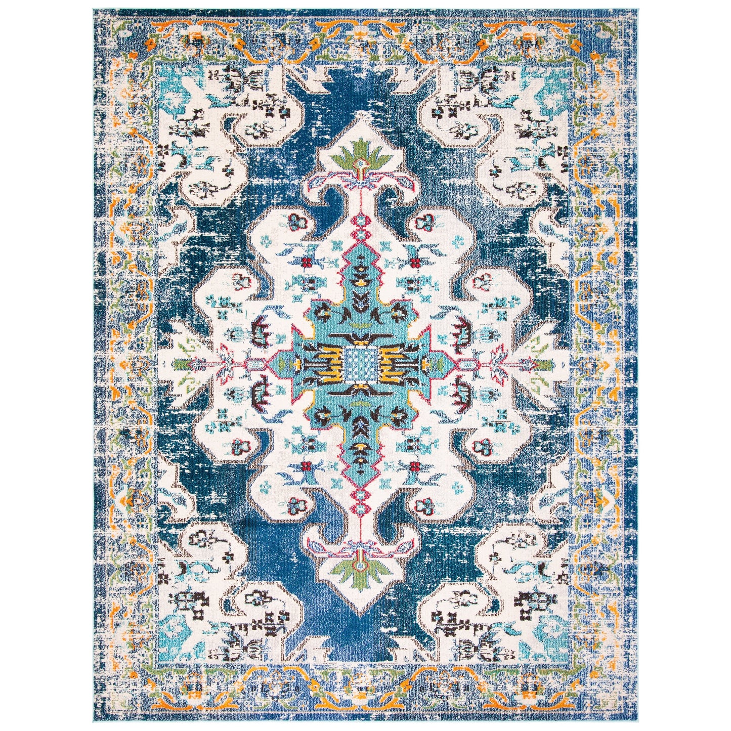 Tapis SAFAVIEH Madison Marilou Boho à médaillon vieilli