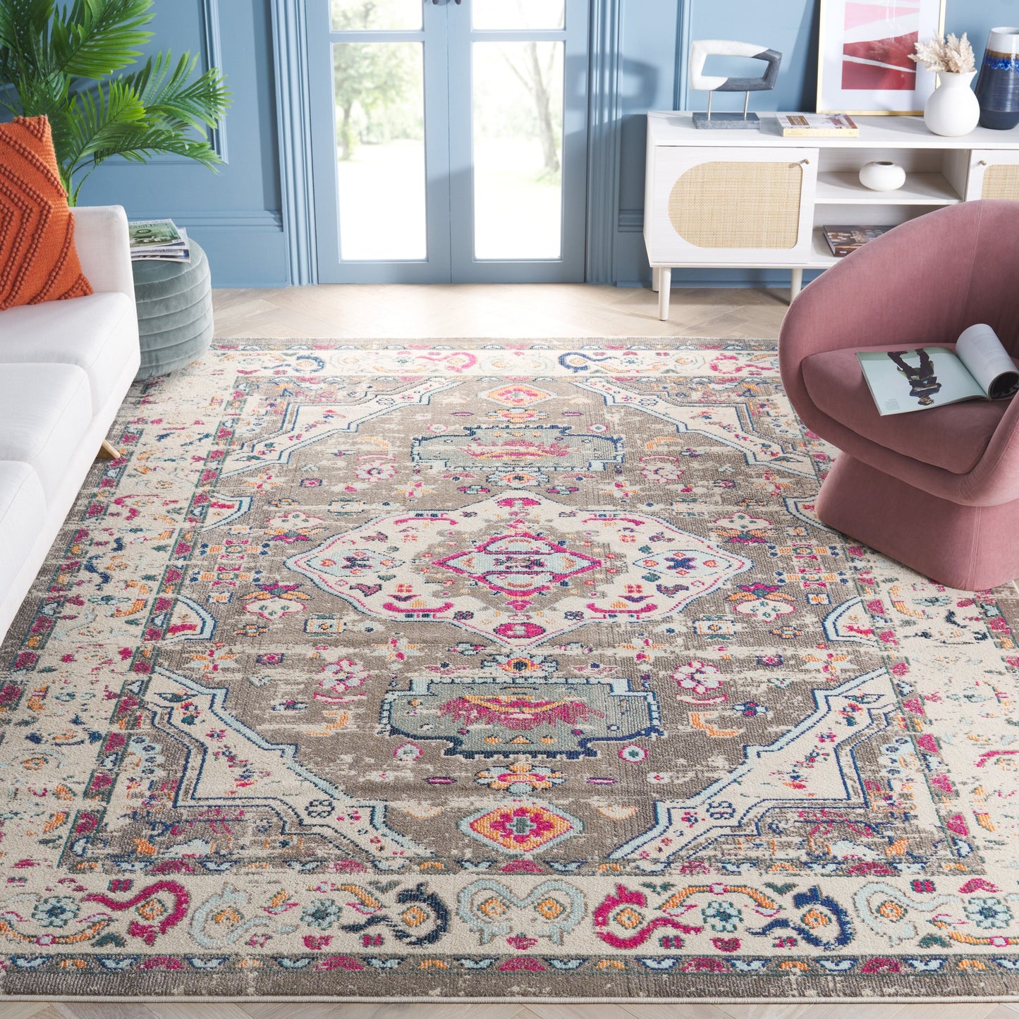 Tapis SAFAVIEH Madison Willodean Boho Oriental vieilli