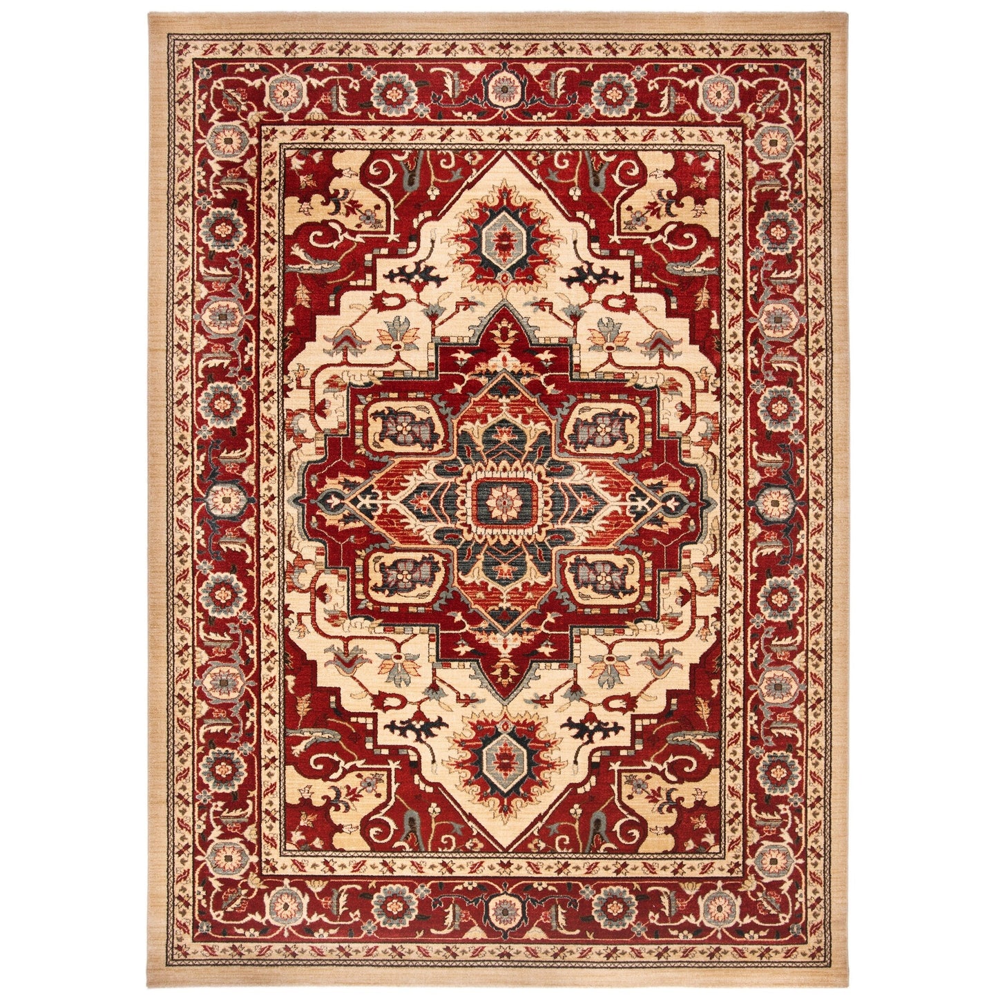 Tapis SAFAVIEH Mahal Beverley Traditionnel Grandeur Rouge/Naturel