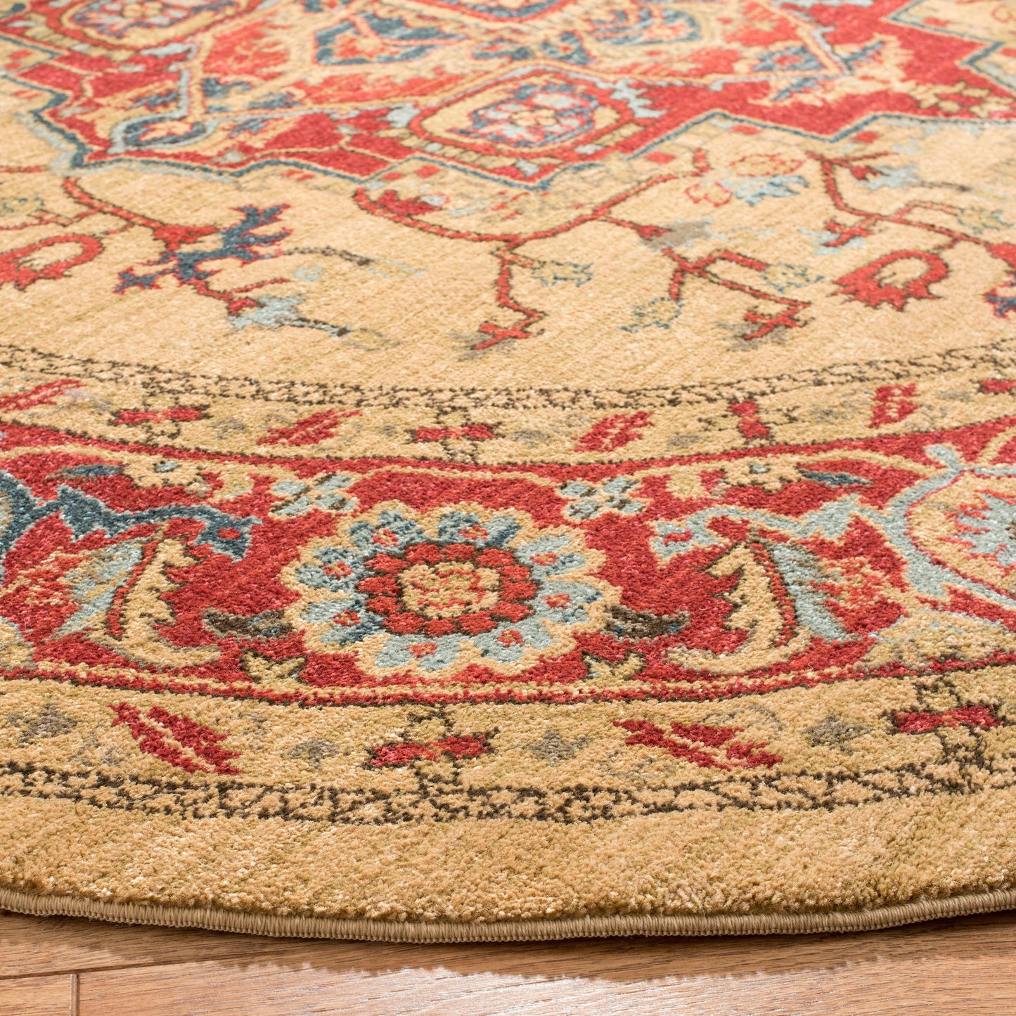 Tapis SAFAVIEH Mahal Beverley Traditionnel Grandeur Rouge/Naturel