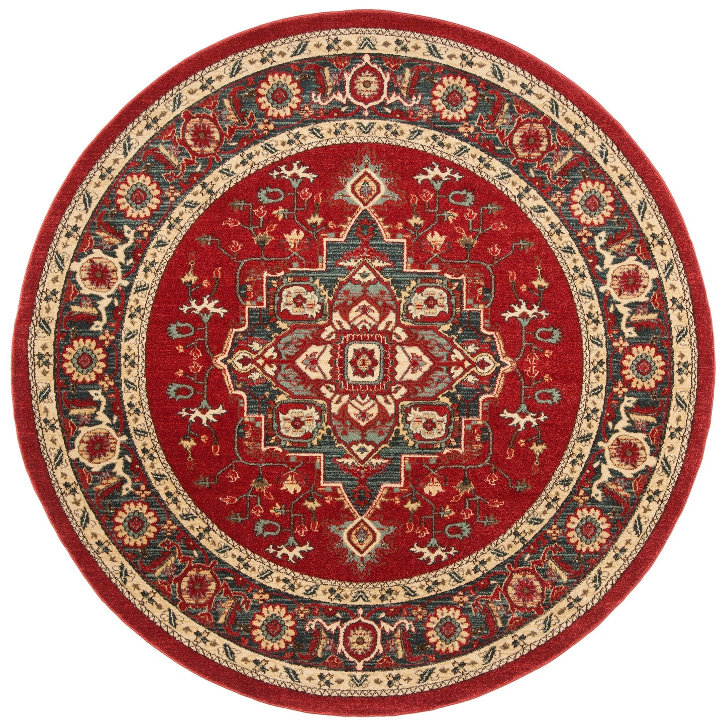 Tapis SAFAVIEH Mahal Beverley Traditionnel Grandeur Rouge/Naturel