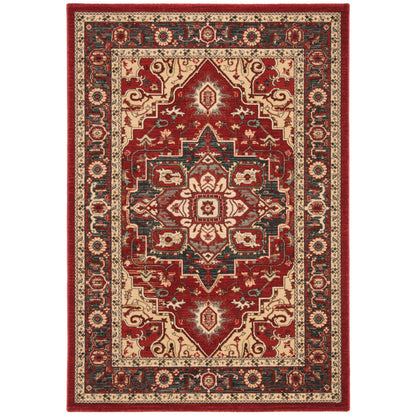Tapis SAFAVIEH Mahal Beverley Traditionnel Grandeur Rouge/Naturel