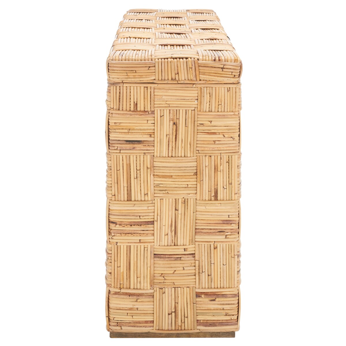 Console en rotin Mindel SAFAVIEH - 51 cm (L) x 14 cm (P) x 32 cm (H)