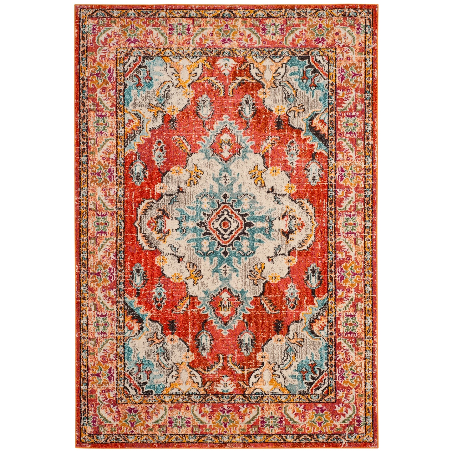 Tapis SAFAVIEH Monaco Océane Boho à médaillon vieilli