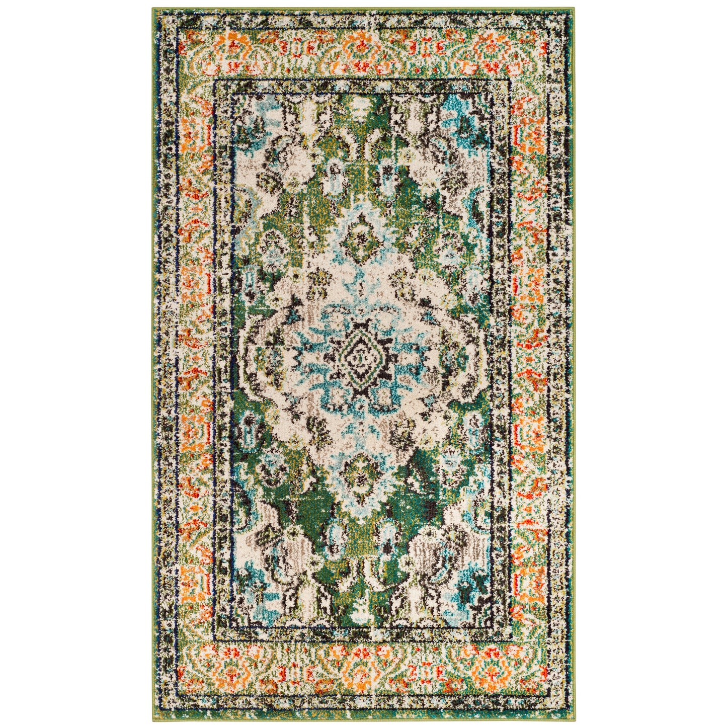Tapis SAFAVIEH Monaco Océane Boho à médaillon vieilli