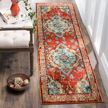 Tapis SAFAVIEH Monaco Océane Boho à médaillon vieilli