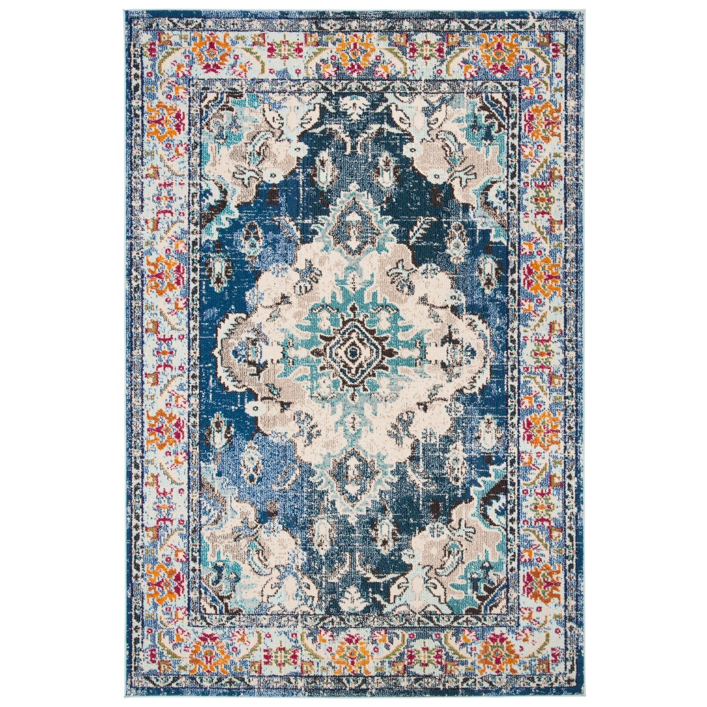 Tapis SAFAVIEH Monaco Océane Boho à médaillon vieilli
