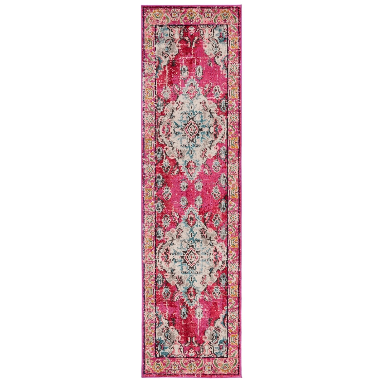 Tapis SAFAVIEH Monaco Océane Boho à médaillon vieilli