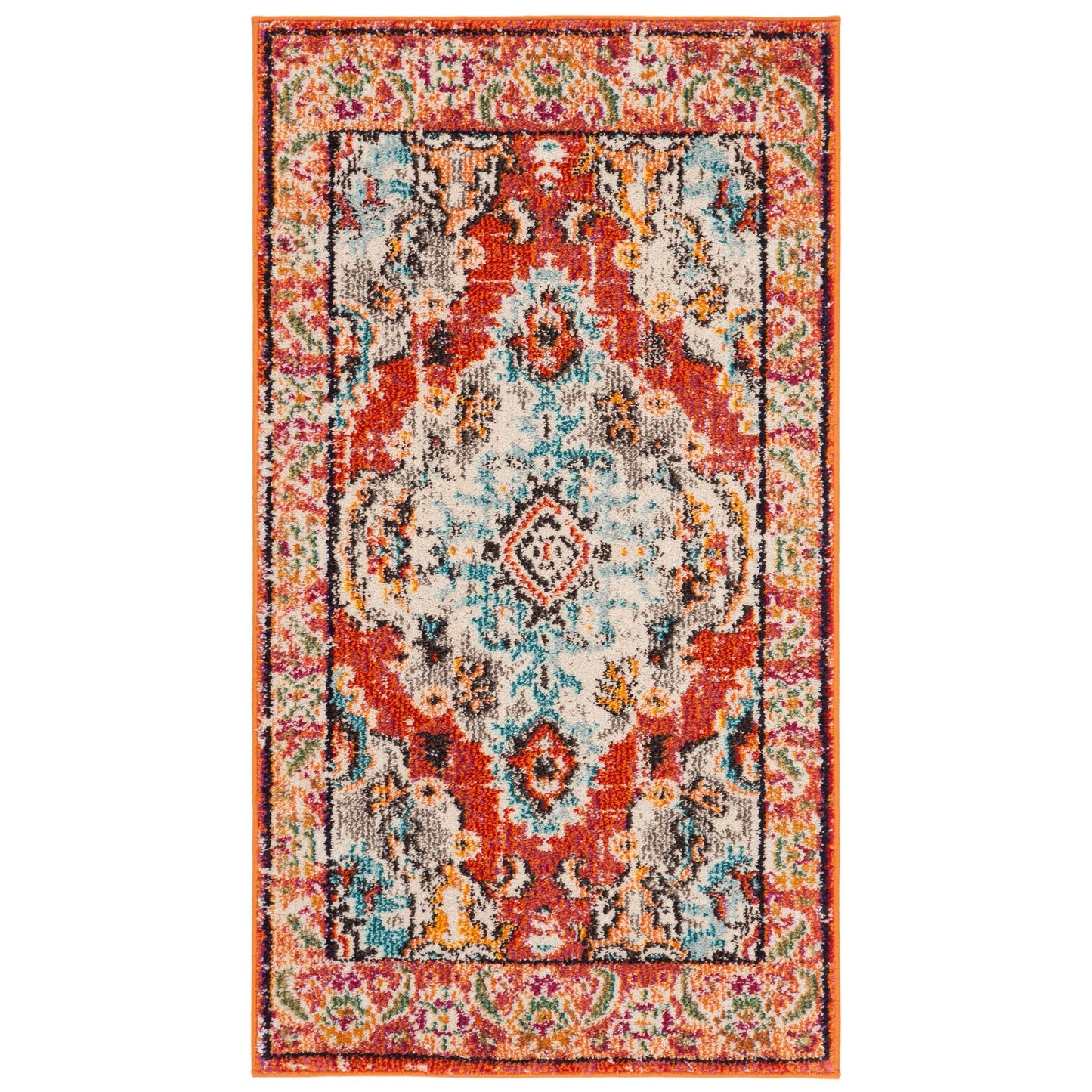 Tapis SAFAVIEH Monaco Océane Boho à médaillon vieilli