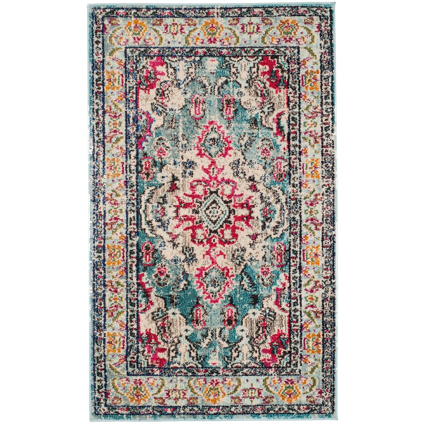 Tapis SAFAVIEH Monaco Océane Boho à médaillon vieilli
