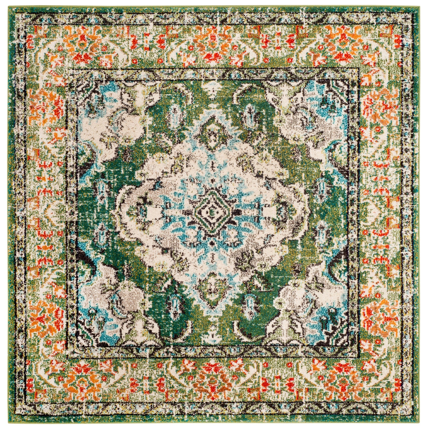 Tapis SAFAVIEH Monaco Océane Boho à médaillon vieilli