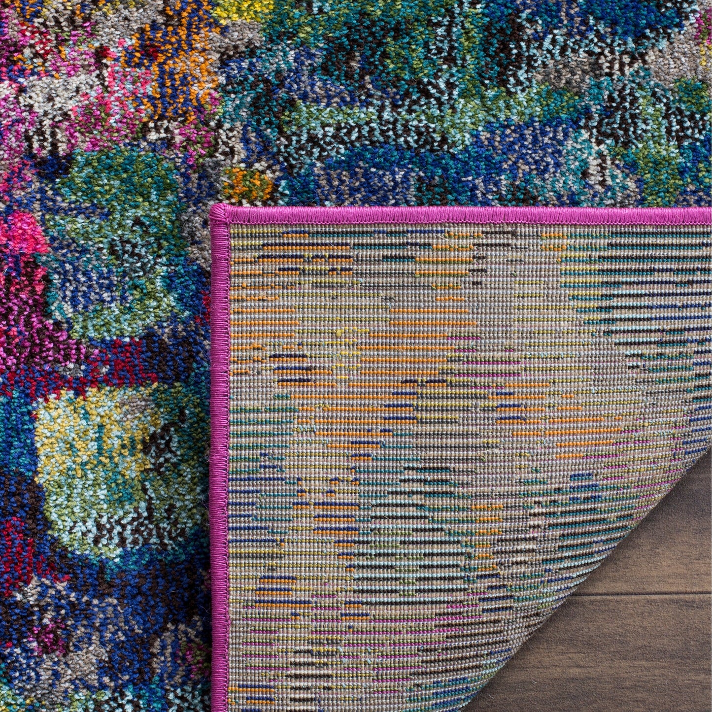 Tapis SAFAVIEH Monaco Panna Boho Abstrait Moderne Aquarelle