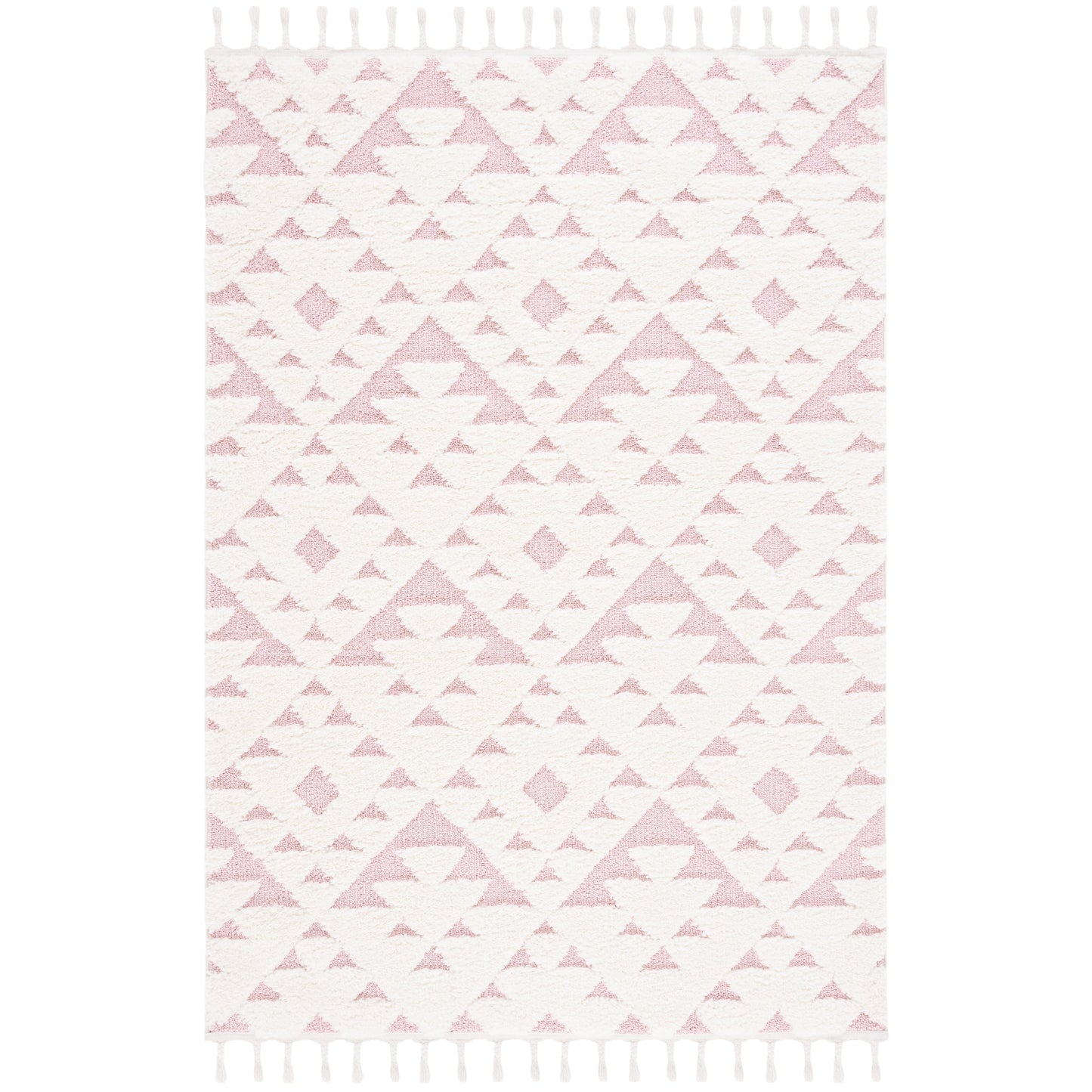 Tapis SAFAVIEH marocain à franges et poils longs Delores, épaisseur 5 cm