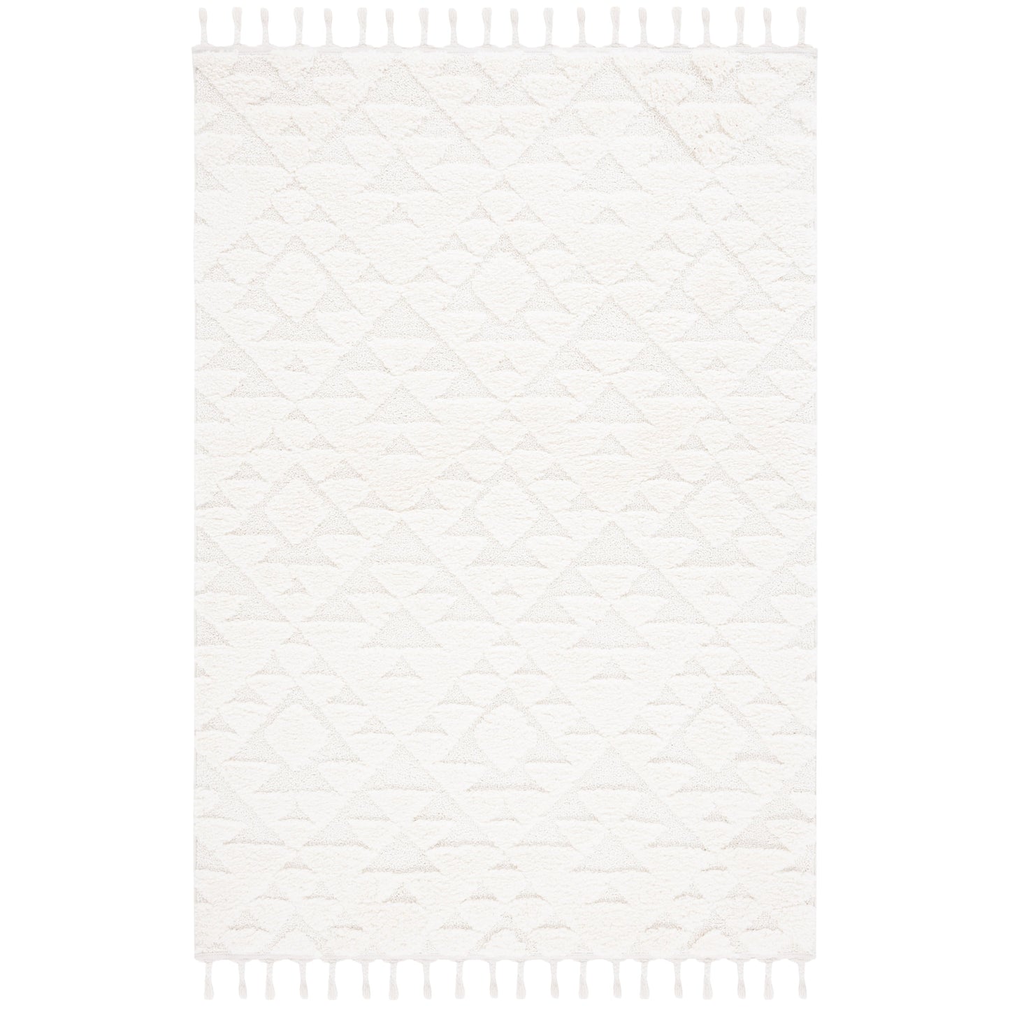 Tapis SAFAVIEH marocain à franges et poils longs Delores, épaisseur 5 cm