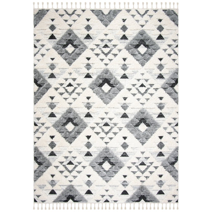 Tapis SAFAVIEH marocain à franges et poils longs Delores, épaisseur 5 cm