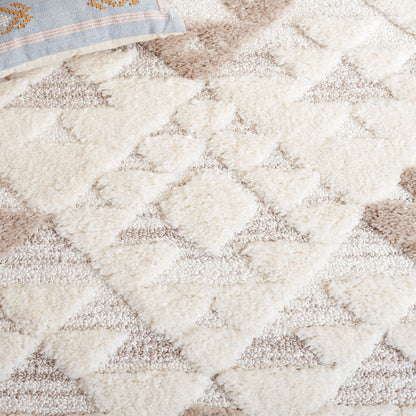 Tapis SAFAVIEH marocain à franges et poils longs Delores, épaisseur 5 cm