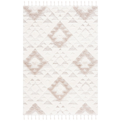 Tapis SAFAVIEH marocain à franges et poils longs Delores, épaisseur 5 cm