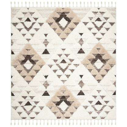 Tapis SAFAVIEH marocain à franges et poils longs Delores, épaisseur 5 cm