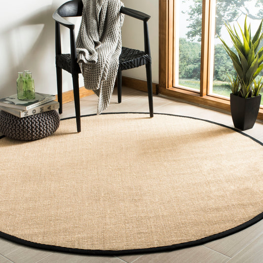 Tapis en sisal SAFAVIEH en fibres naturelles, bordure décontractée Alleen