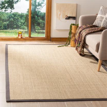 Tapis en sisal SAFAVIEH en fibres naturelles, bordure décontractée Alleen