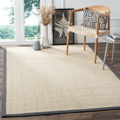 Tapis en sisal à bordure Madelyn en fibres naturelles SAFAVIEH