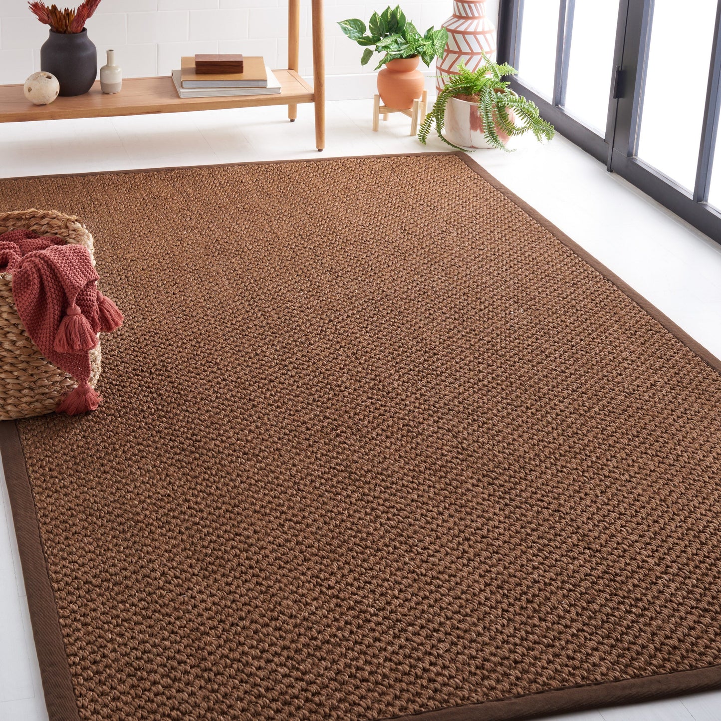 Tapis en sisal Mira Giesela en fibre naturelle SAFAVIEH
