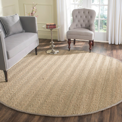Tapis Trilby en fibres naturelles SAFAVIEH à chevrons en jonc de mer