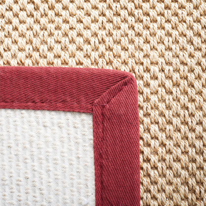 Tapis en sisal SAFAVIEH Venus en fibre naturelle, bordure décontractée