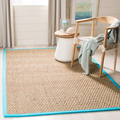 Tapis SAFAVIEH en fibres naturelles Zymryd à motif vannerie en jonc de mer