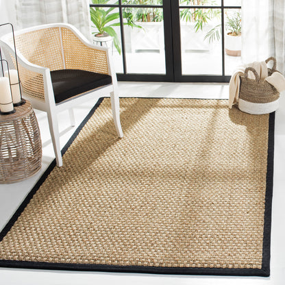 Tapis SAFAVIEH en fibres naturelles Zymryd à motif vannerie en jonc de mer