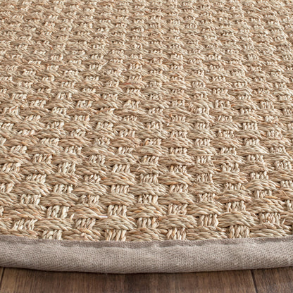 Tapis SAFAVIEH en fibres naturelles Zymryd à motif vannerie en jonc de mer
