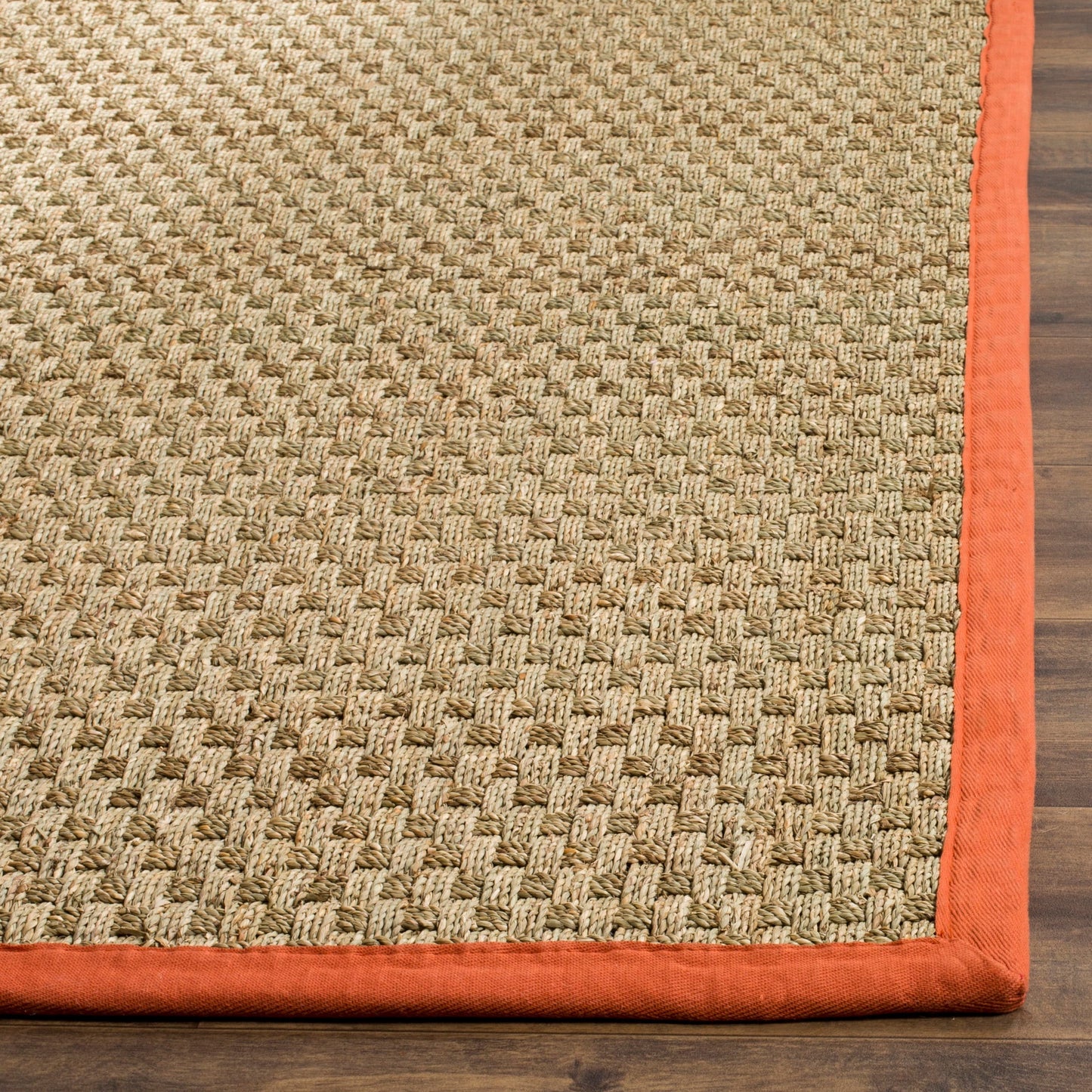 Tapis SAFAVIEH en fibres naturelles Zymryd à motif vannerie en jonc de mer