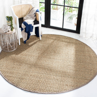 Tapis SAFAVIEH en fibres naturelles Zymryd à motif vannerie en jonc de mer