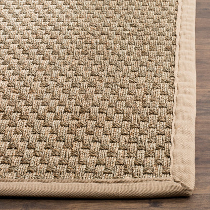 Tapis SAFAVIEH en fibres naturelles Zymryd à motif vannerie en jonc de mer