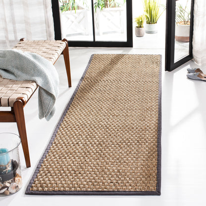 Tapis SAFAVIEH en fibres naturelles Zymryd à motif vannerie en jonc de mer