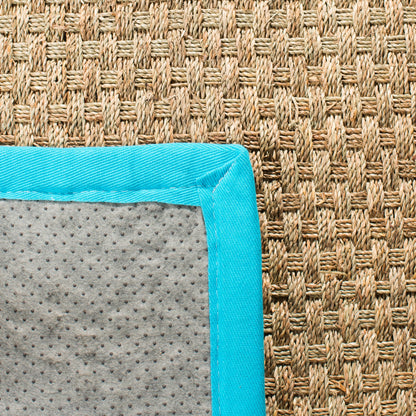 Tapis SAFAVIEH en fibres naturelles Zymryd à motif vannerie en jonc de mer