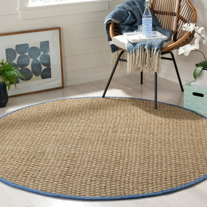 Tapis SAFAVIEH en fibres naturelles Zymryd à motif vannerie en jonc de mer