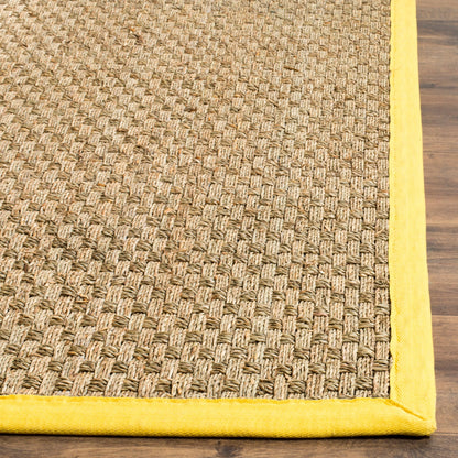Tapis SAFAVIEH en fibres naturelles Zymryd à motif vannerie en jonc de mer