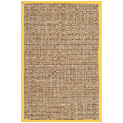 Tapis SAFAVIEH en fibres naturelles Zymryd à motif vannerie en jonc de mer