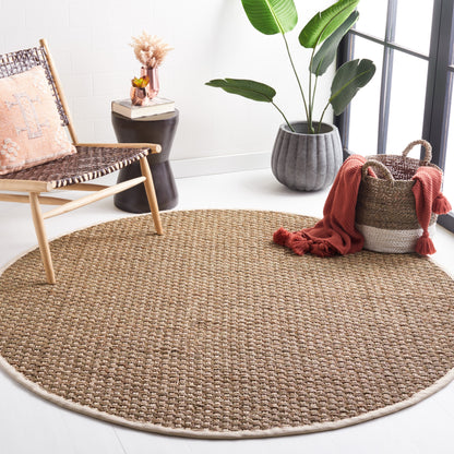 Tapis SAFAVIEH en fibres naturelles Zymryd à motif vannerie en jonc de mer