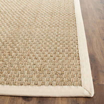 Tapis SAFAVIEH en fibres naturelles Zymryd à motif vannerie en jonc de mer