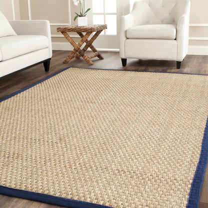 Tapis SAFAVIEH en fibres naturelles Zymryd à motif vannerie en jonc de mer