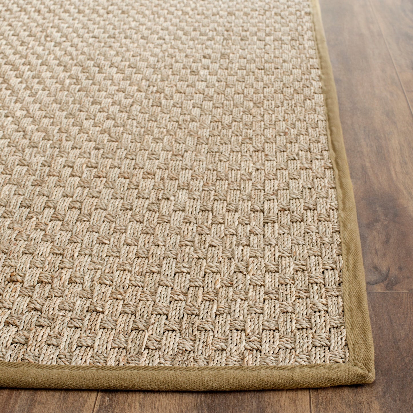 Tapis SAFAVIEH en fibres naturelles Zymryd à motif vannerie en jonc de mer