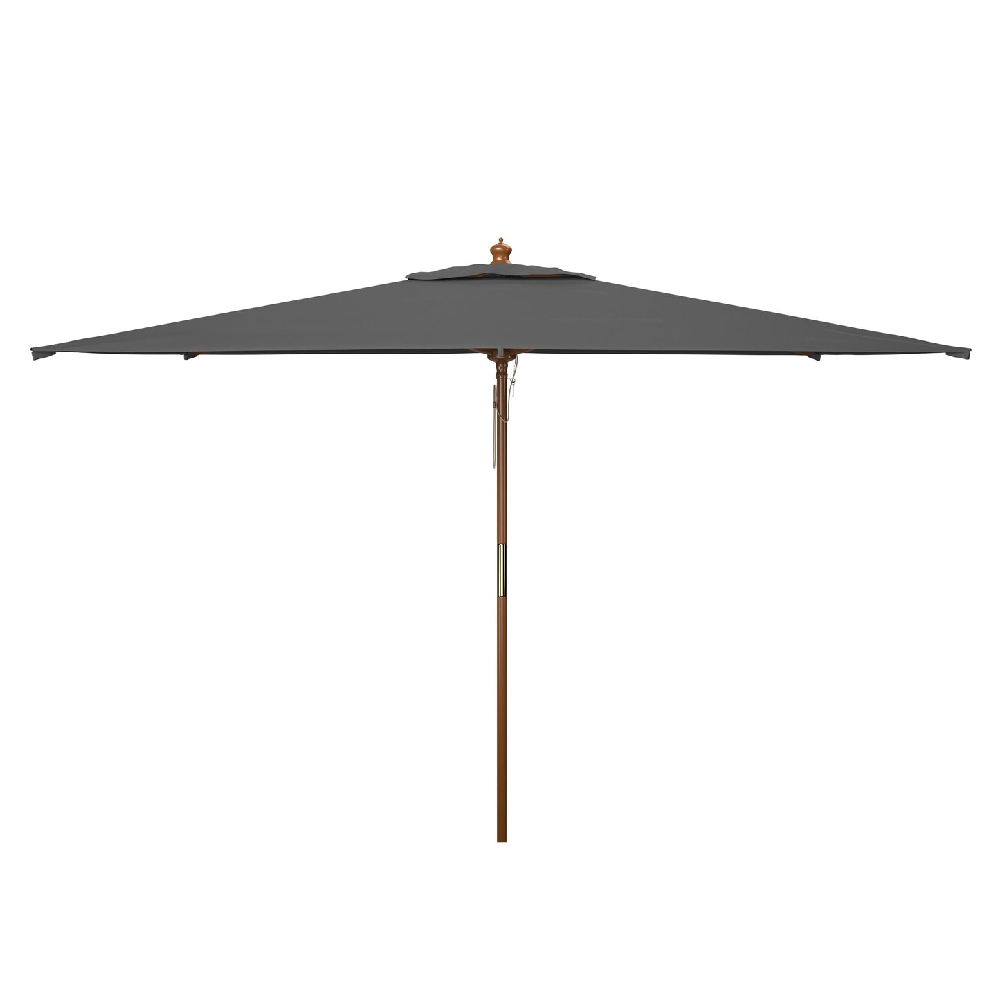 Parasol de marché à poulie en bois SAFAVIEH Outdoor Glauca de 11 pieds